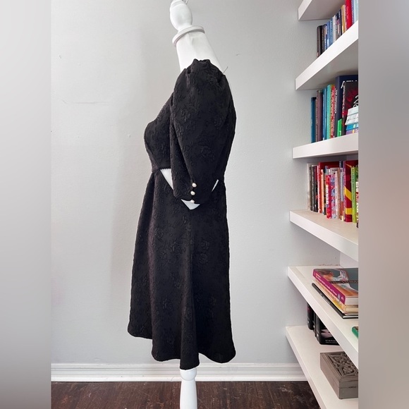 Majorelle Tillie Black mini dress with puffy sleeves and cut outs size small - Picture 8 of 16